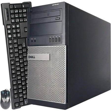 Restored Dell Optiplex 790 Desktop Tower Computer, Intel Core i5, 4GB RAM, 500GB HD, DVD-ROM, Windows 10 Home 64Bit, Black (Refurbished)