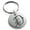 Silver, variant on Stainless Steel Letter D Initial Floral Monogram Engraved Small Medallion Circle Charm Keychain Keyring