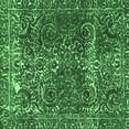 thumbnail image 1 of Ahgly Company Indoor Square Abstract Emerald Green Modern Area Rugs, 5' Square, 1 of 4
