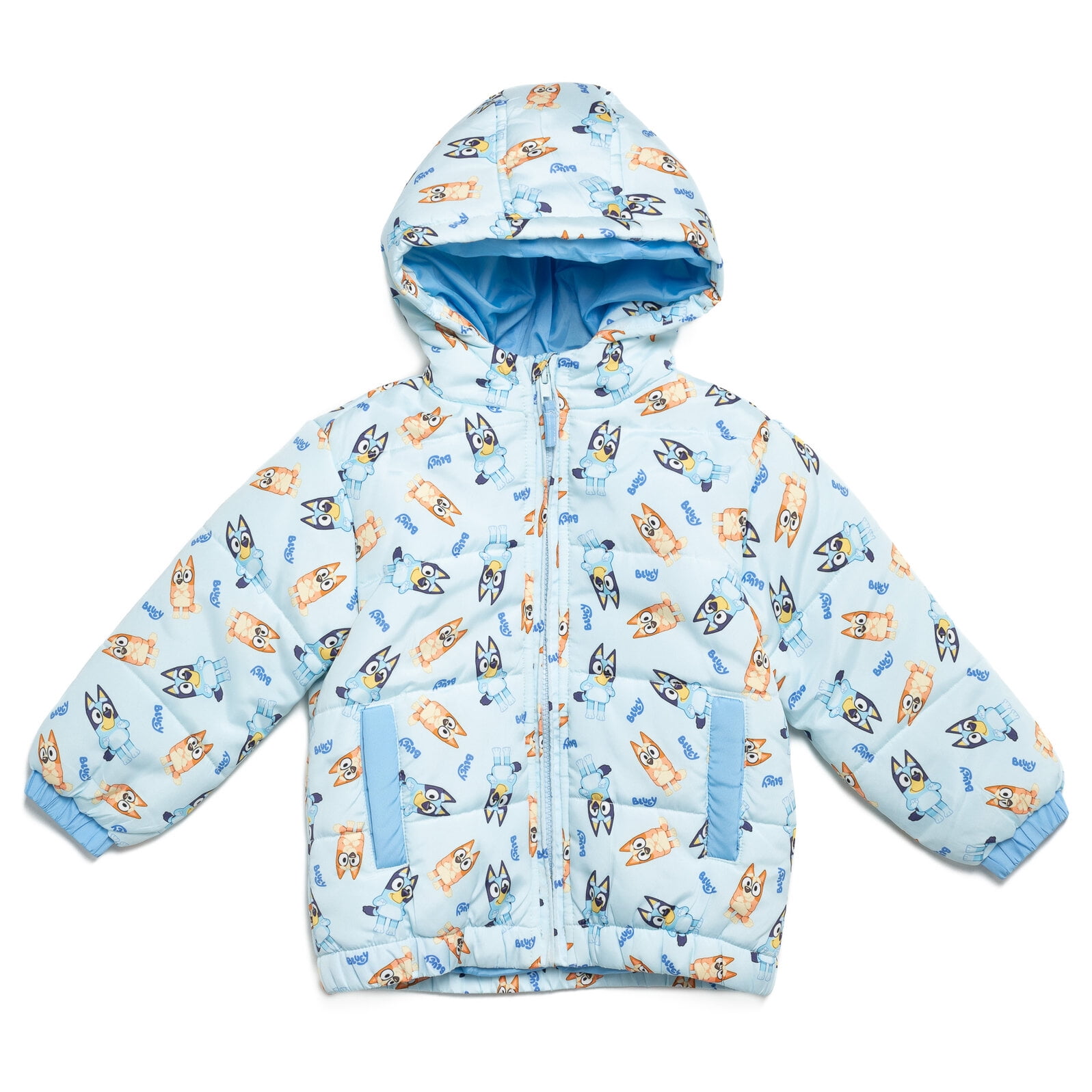 Buy Bluey Bingo Little Boys Fashion Zip Up Winter Coat Puffer Jacket
