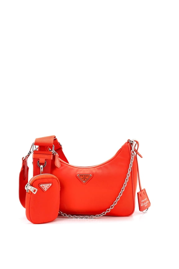 Pre-Owned Double Pouch Convertible Crossbody Bag Tessuto Small By Rebag