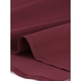 thumbnail image 5 of INSPIRE CHIC Women's Point Collar Pleated Front Casual 3/4 Sleeve Blouses XS Wine Red, 5 of 6