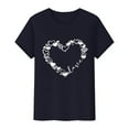 thumbnail image 4 of T-Shirts de la Saint-Valentin pour Femmes, T-Shirts Graphiques Cœur d'Amour, T-Shirts Graphiques Mignons pour Adolescentes, T-Shirts Décontractés Imprimés pour la Saint-Valentin, T-Shirt Col Rond Imprimé, Chandail pour Femmes, 4 of 8