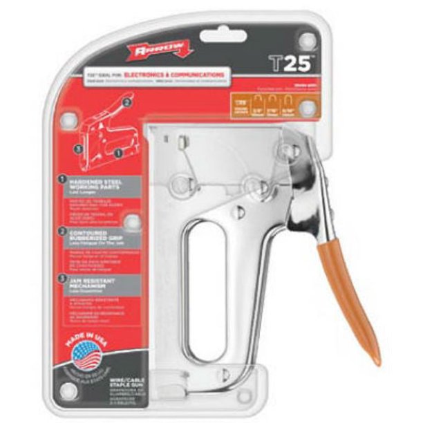 1 PCArrow Fastener T25 Low Voltage Wire Staple Gun for Wires Up To 1/4