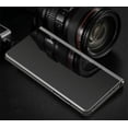 thumbnail image 2 of Compatible with Samsung Galaxy S23 Ultra Case with Kickstand Flip Leather Clear View Makeup Mirror Glitter Luxury Shockproof Protective Phone Case for Samsung Galaxy S23 Ultra Mirror Black QH, 2 of 10