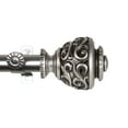 thumbnail image 2 of Domovina Raina 13/16-inch Single Curtain Rod-Color:Satin Nickel,Size:66-120", 2 of 2