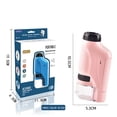 thumbnail image 2 of Microscope Portable pour Enfants Microscope de Poche 60-120x Monoculaire avec LED, 2 of 11