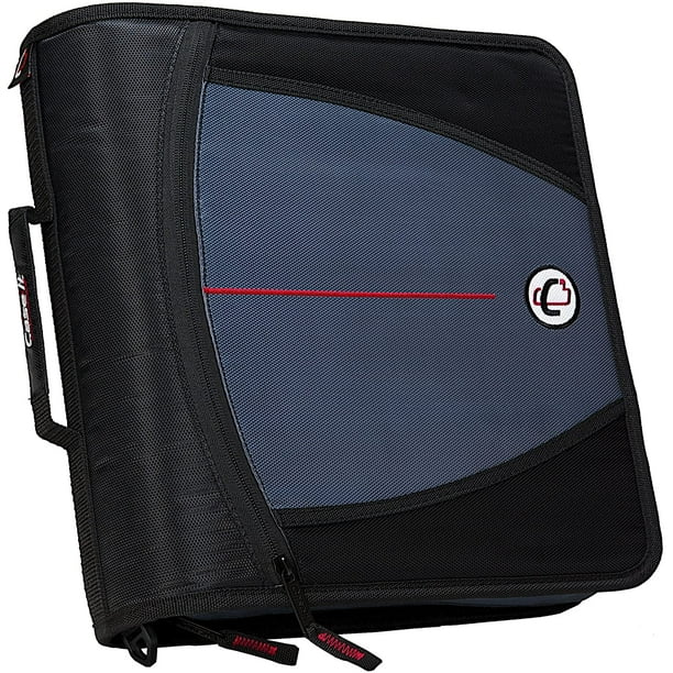 Case-it The Mighty Zip Tab Zipper Binder - 3 Inch O-Rings
