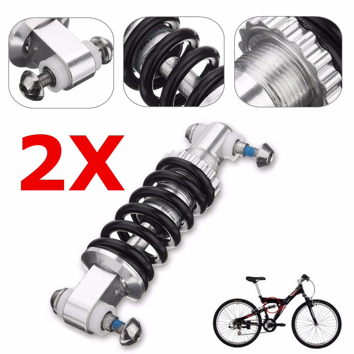 Mountain Bike MTB Bicycle Rear Suspension Shock Spring Absorber 450LBS/in 125mm 