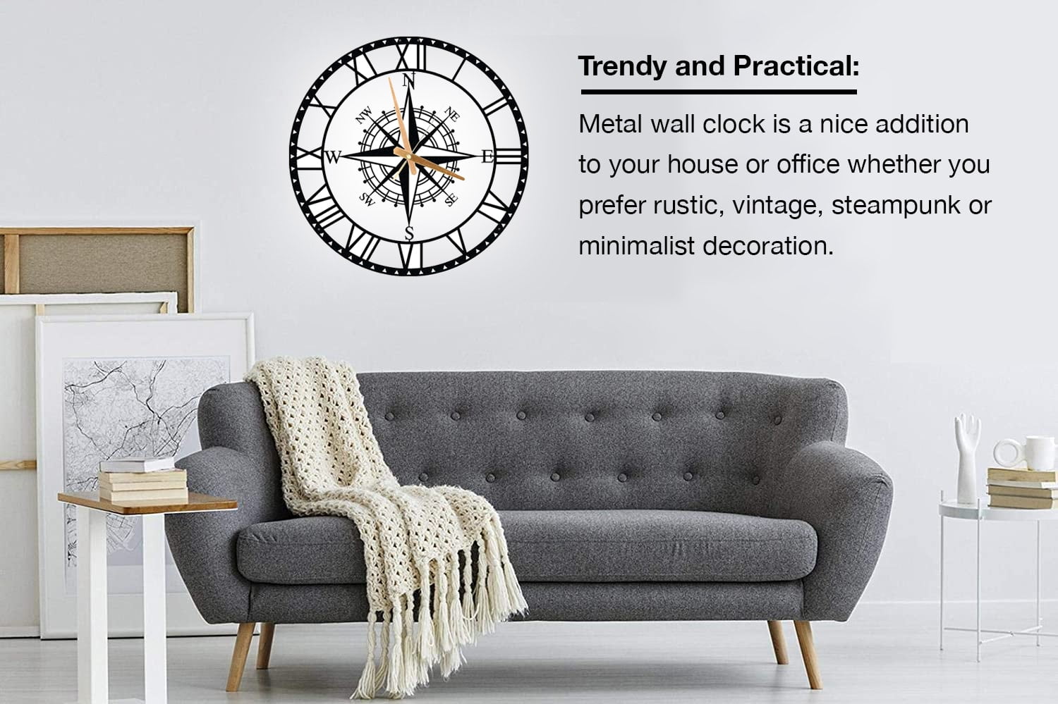 Steampunk Clock cross-stitch pattern (XL size, High colors, Full