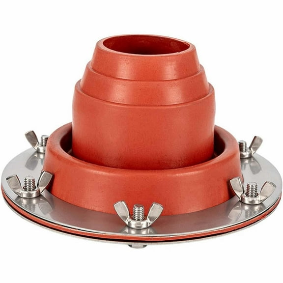 LYINGF Silicone Stove Jack Flashing for Hot Tents - Fireproof Ring Seal for Wood Stove Pipes, Round Base Chimney Vent Protector for Camping Tents and Shelter Roofs