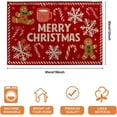 thumbnail image 3 of Festive Winter Gingerbread Placemats, Red Holiday Table Mats for Dining Room, Non-Slip Washable Indoor Outdoor Party Decorative Placemat Set of 6, 3 of 6