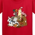 thumbnail image 4 of Inktastic Happy Farm Animals Youth T-Shirt, 4 of 5