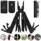 thumbnail image 1 of 28 en 1 Navaja Multiherramientas de Acero Inoxidable, Juego de Cuchillos de Alicates de Herramientas con Funda,destornillres, destornillres, abridor de botellas(negro), 1 of 3