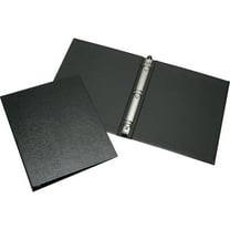 SKILCRAFT, NSN2816180, Turned Edge Case Bound Round Ring Binder, 1 Each, Black