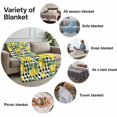 thumbnail image 6 of Flannel Fleece Throw Blanket Summer Lemon Fruit Farm Harvest Lightweight Soft Plush Blankets,Black White Buffalo Plaid Cozy Warm Throw Blanket for Couch Sofa Bed Car Office All Season Use 60x80in, 6 of 9