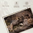 thumbnail image 6 of Elephant Stock Bighorn Sheep Couple Wall Art - Horizontal Canvas Wall Art - Living Room Wall Decor - Animal Canvas - Brown And Beige Decor - 24" x 16", 6 of 8