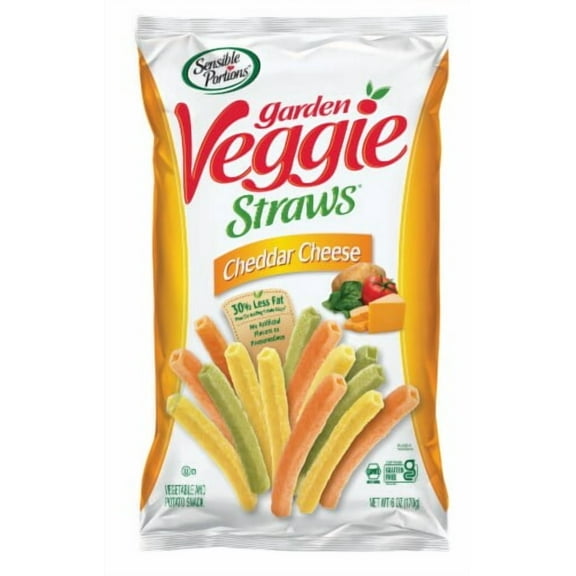 Sensible Portions® Garden Veggie Straws® Cheddar Cheese Vegetable and Potato Snack