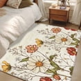 thumbnail image 4 of 2.7'x5' Area Rugs, Farmhouse Botanical Indoor Outdoor Area Rug for Living Room Bedroom, Pastoral Summer Spring Floral Washable Bathroom Rugs Kitchen Floor Carpet Mats Home Decor Aesthetic, 4 of 8