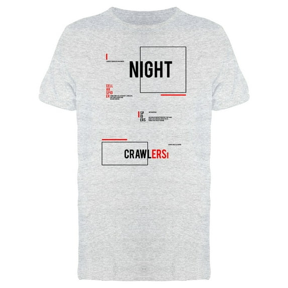 Night Crawlers Lettering Graphic Tee Men's -Image by Shutterstock