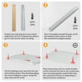 thumbnail image 4 of GPED 46" x 60" Office Chair Mat for Low Medium Pile Carpet, Office Carpet Chair Mat,Transparent Non-slip Carpet Protecor Mats with Grippers for Work, Home, Gaming, 4 of 8