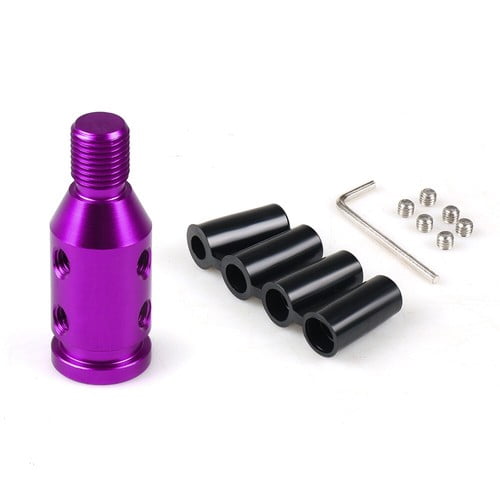 Purple Universal Car Shift Knob Adapter for Non Threaded Shifters 12x1.25mm