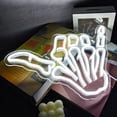 thumbnail image 2 of Aloha Hand Neon Sign,Shaka Gesture Skeleton Hand Led Neon Sign,Light up Signs for Wall Decor Bedroom Home Decor Bar Restaurant Christmas Birthday Gift LED Art Wall Decoration Light C92, 2 of 3