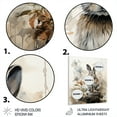 thumbnail image 3 of Designart "Rabbit Sumi Asian Painting II" Asian Metal Wall Art, 3 of 5