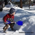 thumbnail image 4 of Kiskick Kids' Snow Shovel with Bright Colors Snow Shovel Toy for Kids Kids Winter Outdoor Snow Shovel Toy with Long Handle Colored Beach Sand Shovel for Boys, 4 of 8