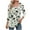 Beige, variant on ZQUUVOU Women's T-Shirt Casual Printed Square Neck 3/4 Sleeve Tunic Blouse G-Purple (L)