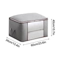 thumbnail image 2 of Tepsmf Jumbo Zippered Storage Bag for Closet King Comforter, pillow, quilt, bedding, Clothes, Blanket Organizers with Large Clear Window & Carry Handles Space Saver, 2 of 2