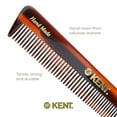 thumbnail image 5 of Kent 4T 6 Inch Double Tooth Dressing Comb, Coarse and Fine Grooming Comb for Hair, Beard, Mustache - Styling for Men, Women, and Kids. Made in England, 5 of 6