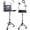 Tripod Stand with Casters, variant on Rolling Laptop pod Stand with Wheels, Adjustable Height 29-55 Inch Projector pod Stand, Portable Laptop Floor Holder with 6" LED Ring Light and Phone Holder