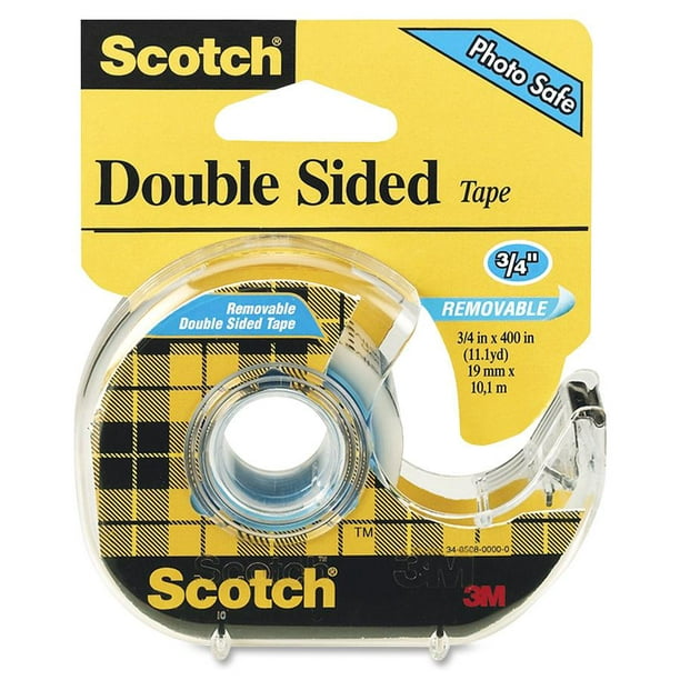 Scotch Removable Double Coated Tape 3 4 In X 400 In Walmart Com Walmart Com