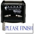 thumbnail image 1 of Self-Inking Please Finish Stamp with Purple Ink, 1 of 4