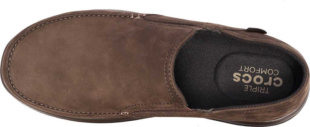 brown suede crocs