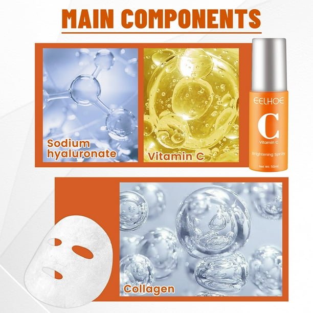 Mascarilla Soluble En Agua Mascarilla Spray Rostro Conjunto antienvejecimiento Película de colágeno con alto contenido de proteínas Traje para el cuidado de la piel Wdftyju Cuidado Belleza