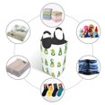 thumbnail image 3 of DouZhe 50L Rectangular Laundry Basket, Small Goblin Gnomes Green Prints Waterproof Foldable Laundry Hamper with Aluminum Handles, 3 of 6