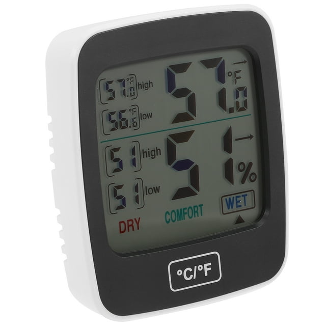 Shisuyan Indoor Hygrometer Hygrometer Thermometer ABS Temperature Measurement Home 1Pack