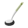 thumbnail image 2 of mtvxesu Dish Scrub Brush with Handle, Long Handle Pot Washing Brush Wire Ball Household Kitchen Dishwashing Brush Pot Dish Scrub Brush with Handle with Soap, 2 of 6
