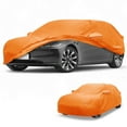 thumbnail image 1 of Funda para coche Unique Bargains Impermeable para Todo Clima Automotriz Exterior Protección Anti-UV Sol Lluvia Funda Exterior Completa para Tesla Model 3 210D-PU Naranja con Franjas Reflectantes, 1 of 4
