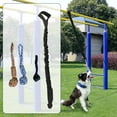 thumbnail image 4 of Dog Outdoor Hanging Toy Teething Chew Toy Door Hanging Tug Toy Tug of War Toy for Small Large Dogs Indoor Exercise Black, 4 of 9