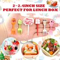 thumbnail image 3 of SRIZIAN 26Pcs Christmas Food Picks Fruit Forks, Lunch Bento Box Fruit Picks Mini Fruit Toothpicks for Cake Dessert Snacks Party Christmas Decor, Random Color, 3 of 7