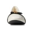 thumbnail image 2 of Cole Haan Tova Bow Ballet (Womens, Ivory/Black Leather, 10, Medium/B), 2 of 3