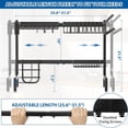 thumbnail image 2 of Over Sink Dish Drying Rack Stainless Steel Dish Drainer with Utensil Holder Adjustable Length (..in) Large Dish Rack for Storage Kitchen Counter, 2 of 7