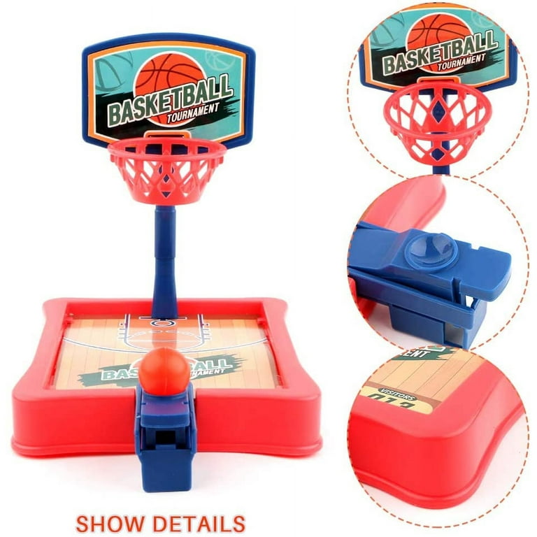 Etmact 12 Pack Mini Finger Basketball Shooting Game, Mini Handheld Desktop  Table Basketball Game Toys for Reduce Stress Killing Time Basketball Games