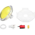 thumbnail image 1 of PinesC Starts Arcade Buttons ABS Transparency Octagonal Box Convex Round for Game Console DC 12V Yellow Yellow, 1 of 5