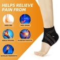 thumbnail image 3 of KkaFFe Ankle Support Brace Adjustable Compression Wrap for Men & Women, Black L for Sprain, Plantar Fasciitis, Sports & Daily Use, 3 of 10