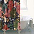 thumbnail image 4 of Pioneer Flower Floral Print Pattern Shower Curtain 84"x72" ,Bathroom Decorative Shower Curtains Set with 12 Hooks,Modern Waterproof Washable Shower Curtain, 4 of 6