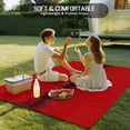 thumbnail image 4 of Red Black Ombre Outdoor Rug for Patio/Deck/Porch, Non-Slip Large Area Rug 3 x 5 Ft, Modern Abstract Art Indoor Outdoor Rugs Washable Area Rugs, Reversible Camping Rug Carpet Runner, 4 of 8